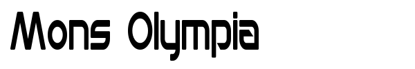 Mons Olympia font preview